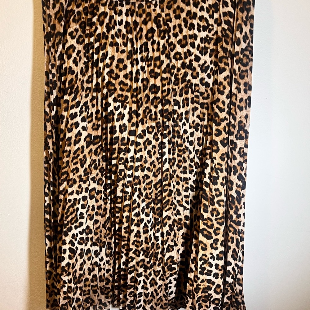Ann Taylor Leopard Maxi Pencil Skirt